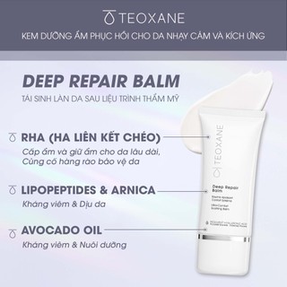 Combo 2 Kem dưỡng phục hồi cho da nhạy cảm Teoxane Deep Repair Balm
