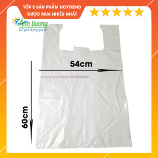Combo 10 túi bao bóng mỡ trắng kích thước đại, đựng nhiều đồ