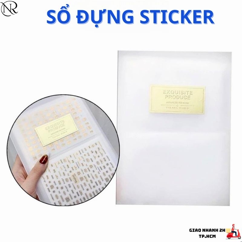 Sổ sticker, sổ đựng sticker trong suốt - Nails Red | Shopee Việt Nam