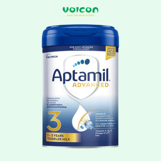 Sữa Aptamil Advanced Anh số 1/2/3 (800g) - bú kết hợp sữa mẹ, hỗ trợ tiêu hóa, đề kháng