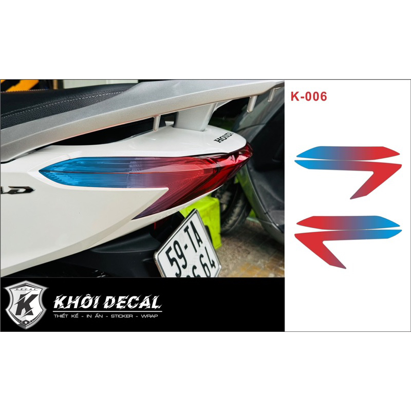 Decal dán đèn hậu xe Lead 2017-2024