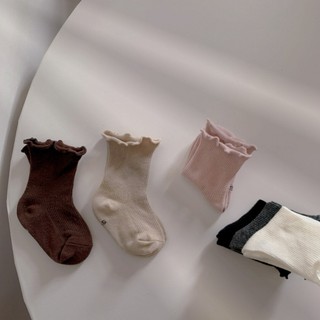 Tất nhún cổ bèo phong cách dễ thương cho bé gái 0-3 tuổi. Dino Kids