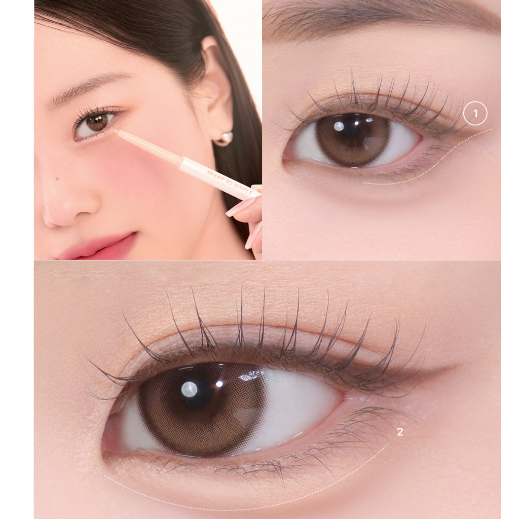 Ảnh (Phiên bản mới) Chì Kẻ Viền Mắt Clio Sharp So Simple Waterproof Pencil Liner 0.14g 3