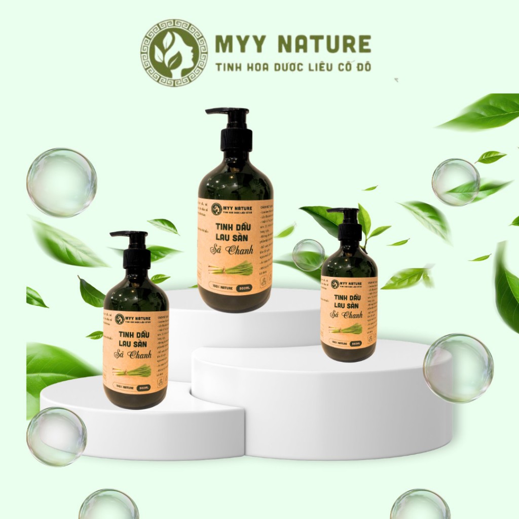 Tinh Dầu Lau Sả Chanh Myy Nature 500ml – Làm Sạch nhanh chóng, sàn nhà thơm ngát hương