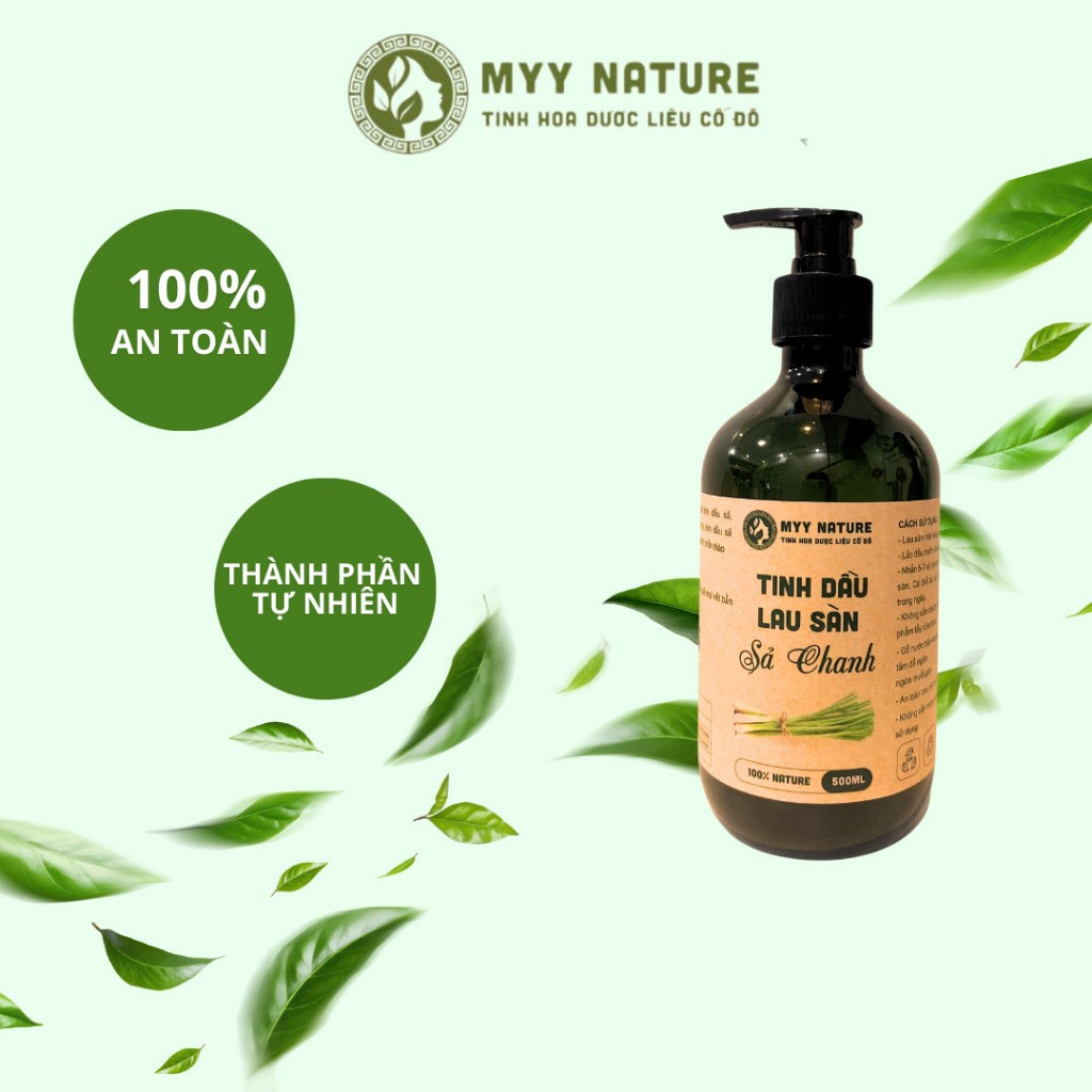 Tinh Dầu Lau Sả Chanh Myy Nature 500ml – Làm Sạch nhanh chóng, sàn nhà thơm ngát hương