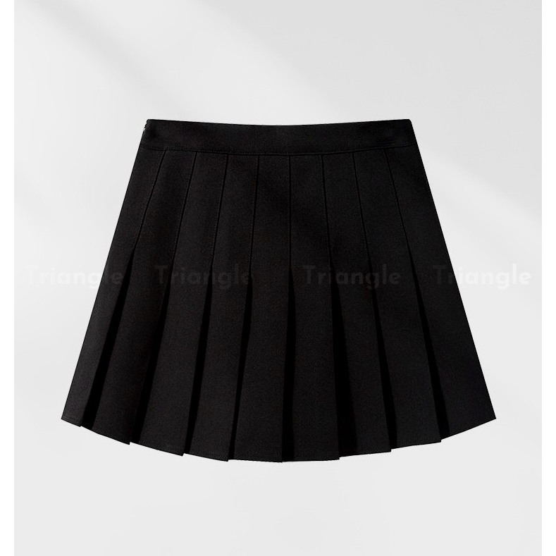 Triangle (Giá thanh lý không hoàn) Rubie Skirt Chân váy xếp li đen ngắn thanh lịch