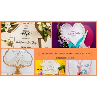 Tổng hợp hộp ký tên , hộp rót cát, hộp 2in1  đám cưới | THAO WEDDING