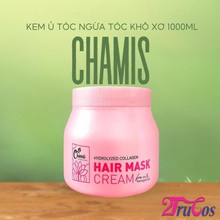 Kem ủ tóc sen Chamis Hydrolyzed Collagen Hair Mask Cream 925ml, hấp dưỡng tóc, lưu hương 24h 2Trucos