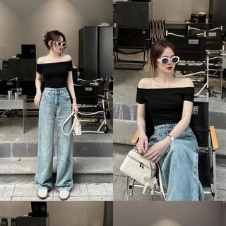 Áo trễ vai  Dáng Ôm Bozip New Trend 2024