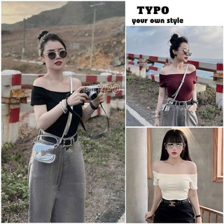 Áo trễ vai  Dáng Ôm Bozip New Trend 2024