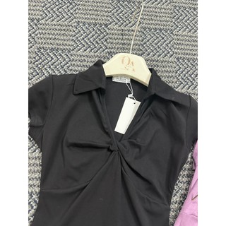 Áo cổ đức Xoắn Ngực Chất Mềm Ôm BODYY