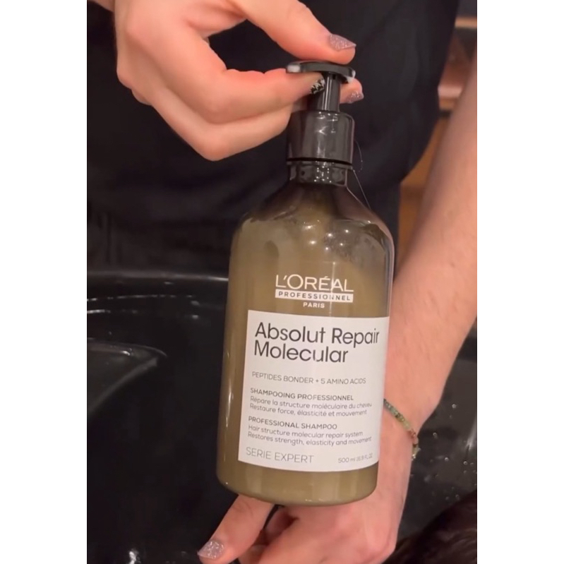 Dầu gội L'Oreal ARM Absolut Repair Molecular siêu phục hồi cấp phân tử Peptides