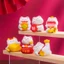 Set 6 mô hình mèo thần tài miệng rộng dễ thương trang trí bàn làm việc, tủ sách, quà tặng, tiểu cảnh