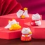 Set 6 mô hình mèo thần tài miệng rộng dễ thương trang trí bàn làm việc, tủ sách, quà tặng, tiểu cảnh