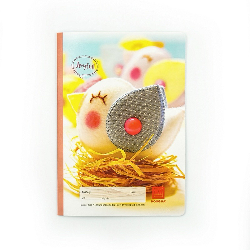 Lốc 10 quyển vở 4 ô ly Hồng Hà 48 trang Joyful Hồng Hà 0586