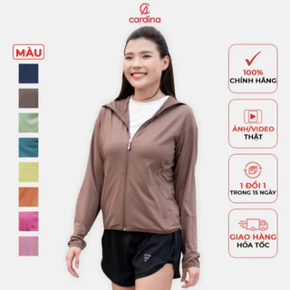 Áo Chống Nắng Nữ 𝐂𝐀𝐑𝐃𝐈𝐍𝐀 1 Lớp Chất Thun Lạnh Aircool Nhật Bản Cao Cấp Chống Tia UV 4NMF01