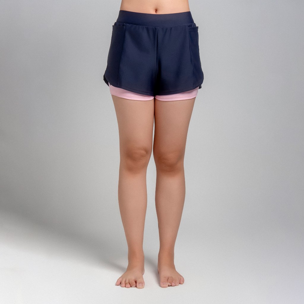 Ảnh Muse Lenora Quần đi biển nữ short 2 layer kín đáo SOBIE 1