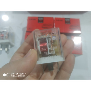 Combo 6 Rơ le nháy xi nhan UUS 3 chân vỏ đỏ điện 12v 24v.