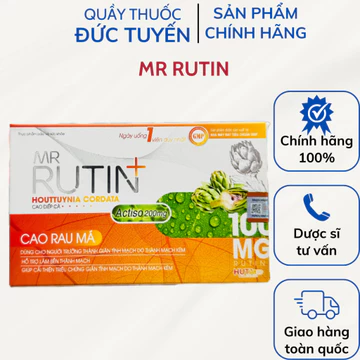 Mr Rutin Hỗ Trợ Làm Bền Thành Mạch, Hỗ Trợ Đẩy Lùi Suy Giãn Tĩnh Mạch