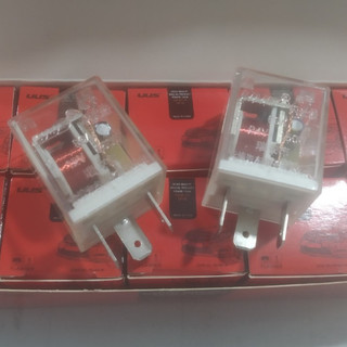 Combo 6 Rơ le nháy xi nhan UUS 3 chân vỏ đỏ điện 12v 24v.