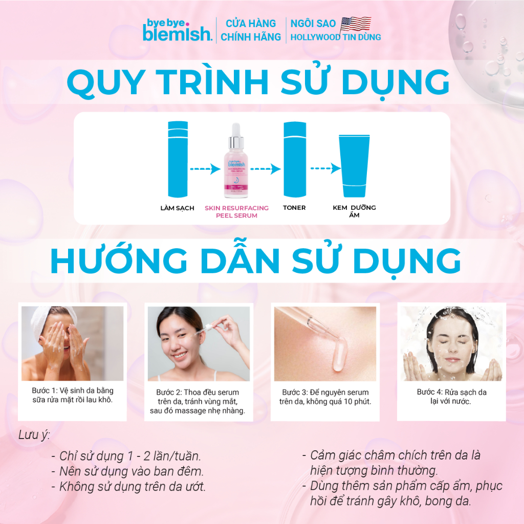 Ảnh Combo Làm Sạch Da, Ngăn Ngừa Và Đẩy Mụn Đầu Đen Bye Bye Blemish Volcanic Ash Drying Lotion & Skin Resurfacing Peel Serum 4