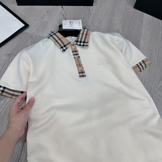 Set Bộ Đồ Nữ Áo Polo Nỉ Mì Kem TRơn Phối Kẻ Caro BBR Mix Chân Váy Xếp Ly Viền Gấu Kẻ Freesize