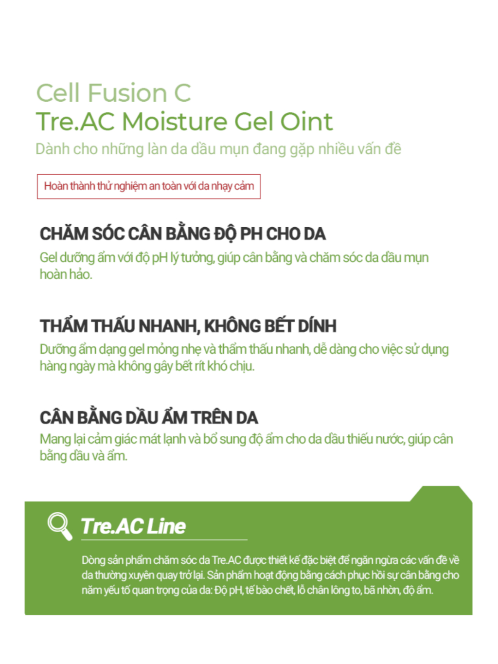 Ảnh Gel Dưỡng Kiểm Soát Nhờn Mụn Cell Fusion C Moisture Gel Oint 100ML 2