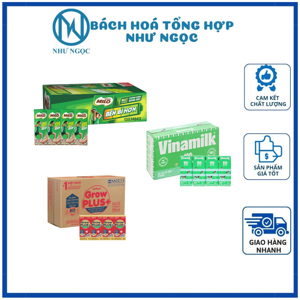 THÙNG 48 HỘP - Sữa Nutifood Grow Plus Đỏ/Sữa Abbott Grow Gold/ Sữa Tươi ...