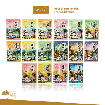 Muối tắm, muối tắm ngâm bồn Onsen Nhật Bản Hakugen Earth 25g giúp thư giãn, phục hồi mệt mỏi, chăm sóc da - Norikoshop