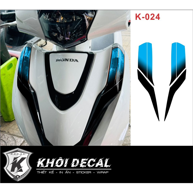 Decal dán đèn demi xe Lead 2017-2024