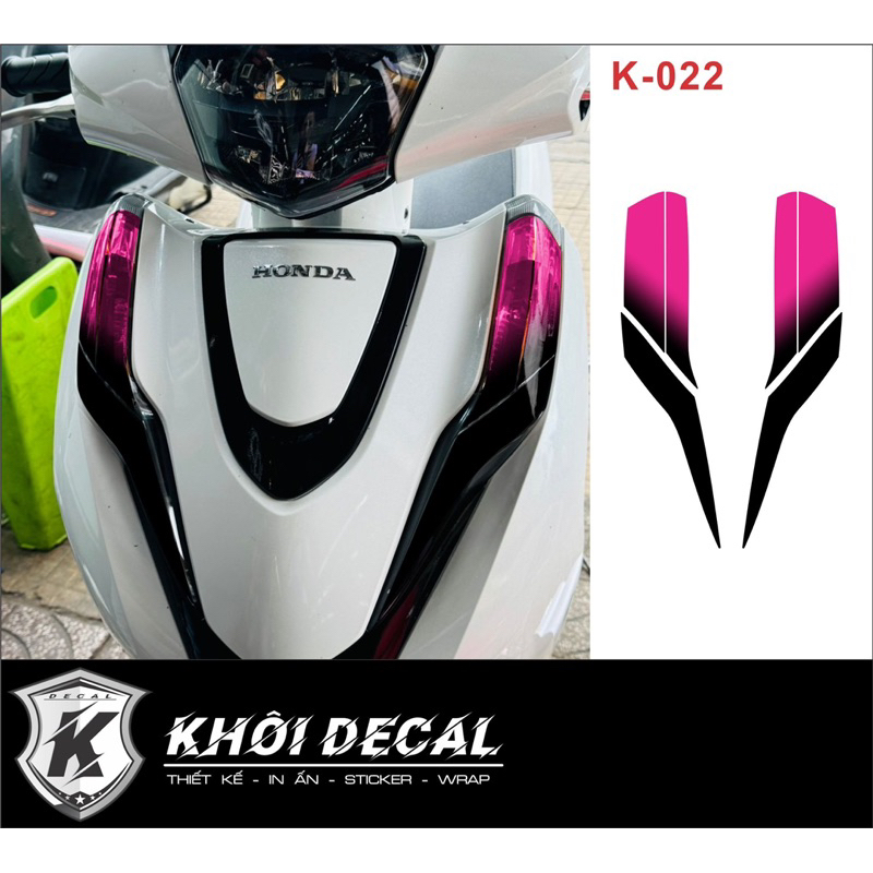 Decal dán đèn demi xe Lead 2017-2024