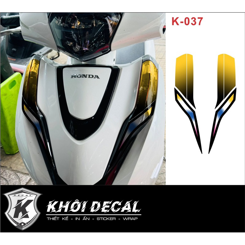 Decal dán đèn demi xe Lead 2017-2024