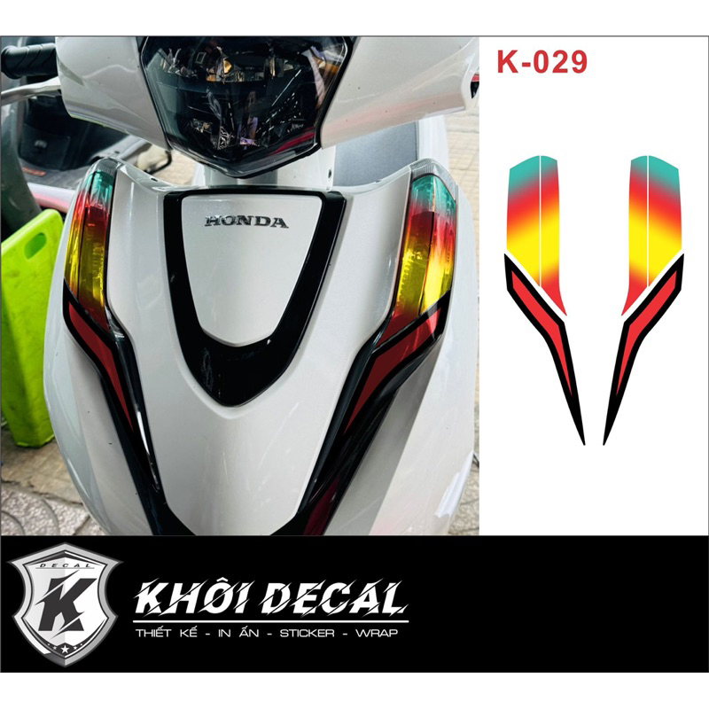 Decal dán đèn demi xe Lead 2017-2024