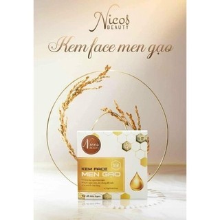 Kem Face Men Gạo Nicos Dưỡng Trắng Da Mờ Thâm Mụn Hũ 25g