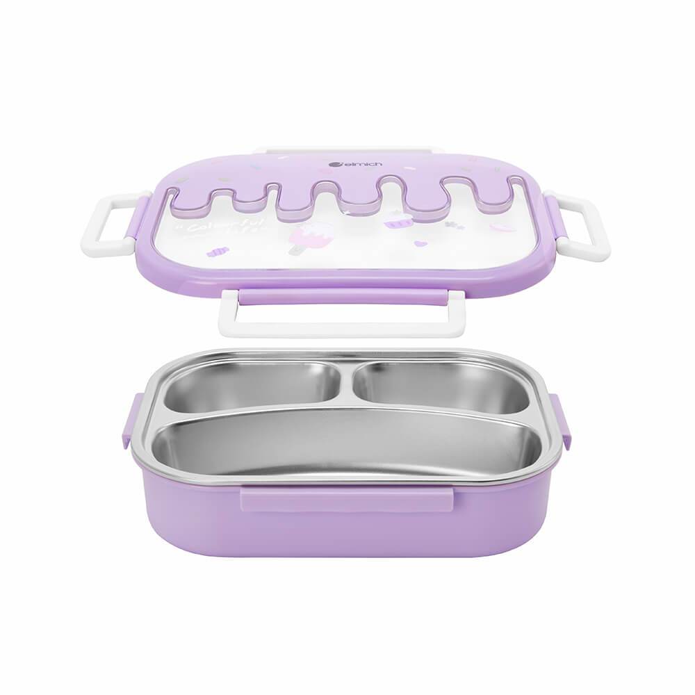 Hộp cơm cho trẻ em chia ngăn inox 304 Elmich Babycare EL-0009
