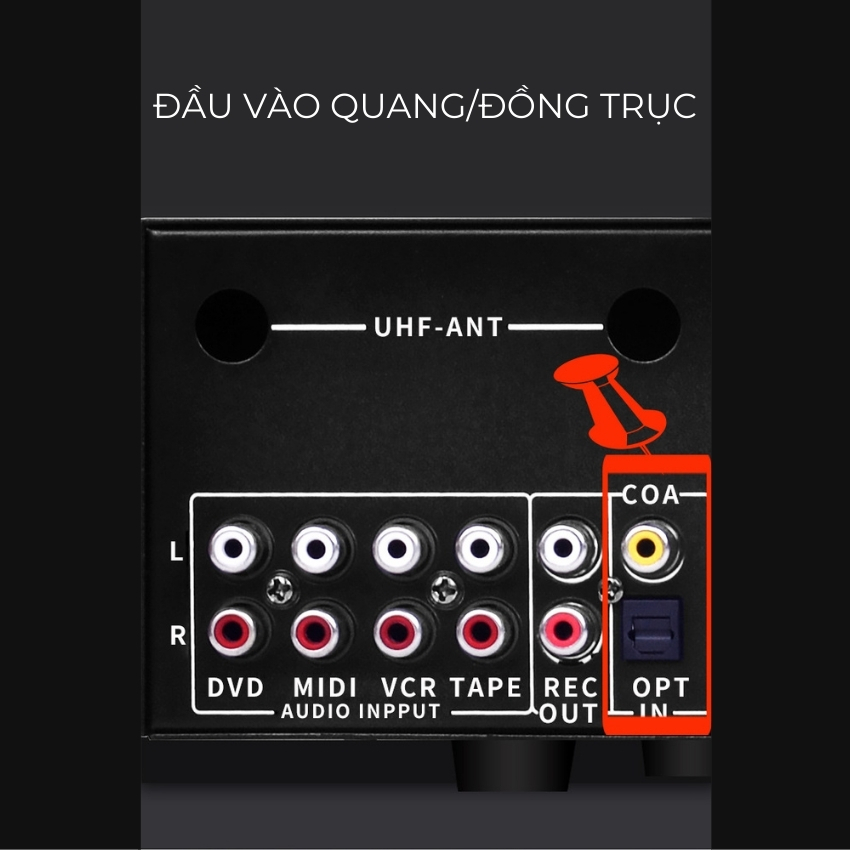 Đẩy liền vang Gunssi DSP-300 công suất lớn  kèm micro - Kết nối bluetooth nghe nhạc , hát karaoke cực hay, chống hú tốt