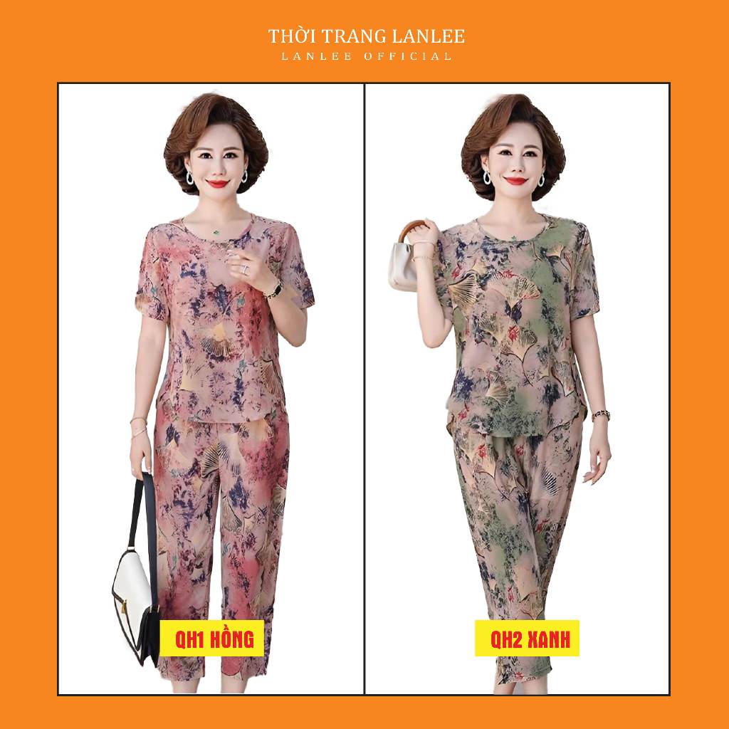 Đồ Bộ Trung Niên Cho Mẹ 𝗟𝗮𝗻𝗹𝗲𝗲 𝗙𝗮𝘀𝗵𝗶𝗼𝗻 Mã QH