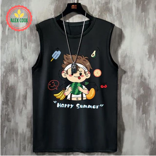 Áo ba lỗ nam unisex áo 3 lỗ sát nách nam tanktop thể thao vải thun lạnh co giãn 4 chiều 393 - Alex cool