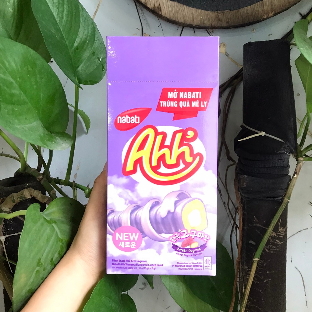 [new] Bánh Snack Phủ Kem Khoai Lang Nabati Ahh' Korean Goguma Flavoured 