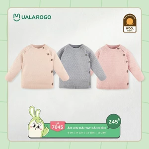 Áo Len Dài Tay Kiểu Dáng Cách Điệu Cho Bé Trai, Bé Gái Uala UR7045