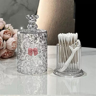 Lọ đựng tăm chất liệu nhựa PET chắc chắn không phai màu chống ẩm cực tốt