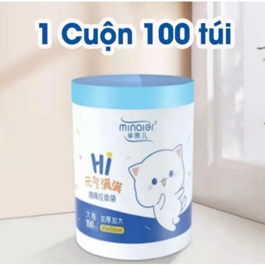 Túi Đựng Rác Có Dây Kéo,siêu dày dai chắc chống rỉ nước không sợ bẩn tay kích thước 45*50cm,
