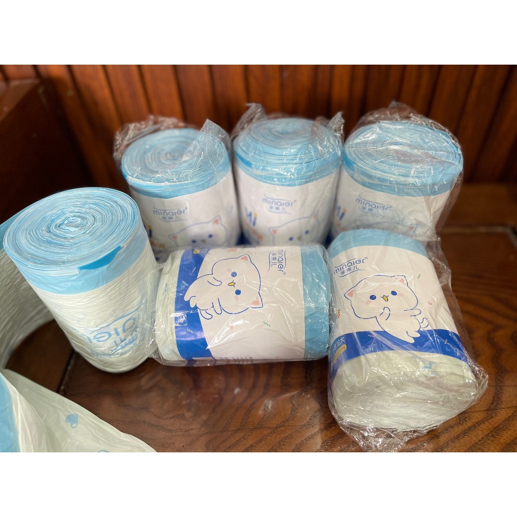 Túi Đựng Rác Có Dây Kéo,siêu dày dai chắc chống rỉ nước không sợ bẩn tay kích thước 45*50cm,