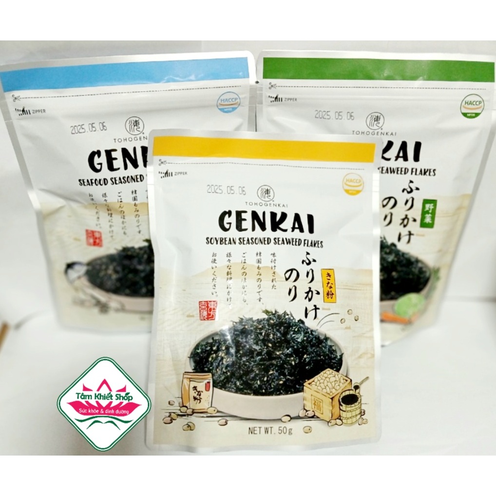 Rong biển Genkai vụn trộn mè 50g gói ăn liền, Hsd:7/2025 hàn quốc ...