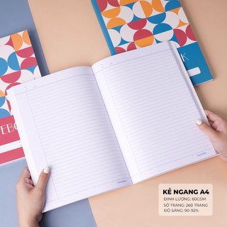 Vở Kẻ Ngang A4 260/300/360 Trang CLASSMATE, Sổ Kẻ Ngang Ghi Chép Thiết Kế Bìa Cán Vân Chống Nước 26-A4603/604/605
