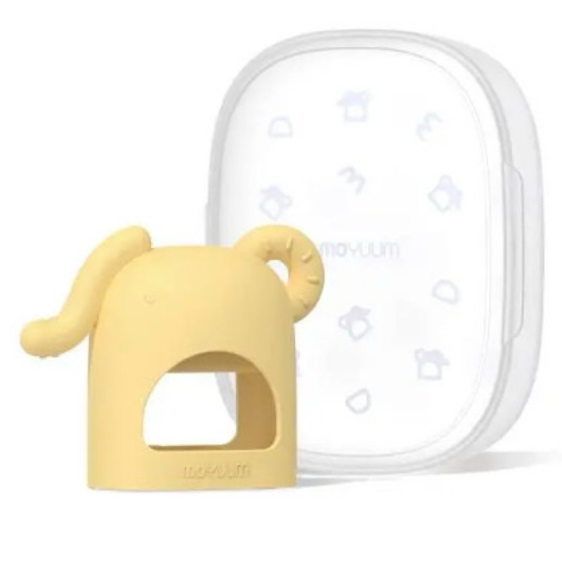 Gặm nướu Moyuum Silicon HÌNH CON VOI  có HỘP ĐỰNG Tibongstore