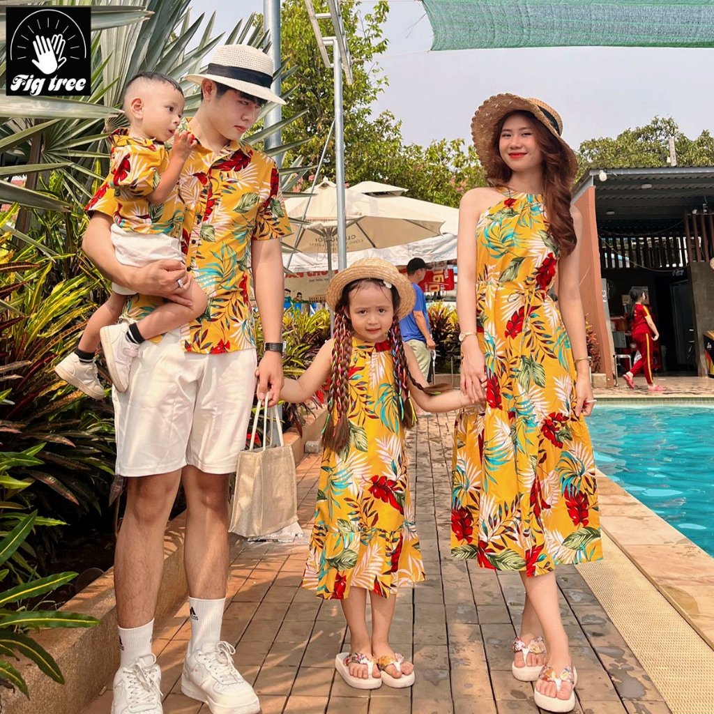 Đồ Gia Đình FIG TREE Họa Tiết Lá Vàng Du Lịch ( hàng thiết kế, chất đẹp, nhiều size MS 182)