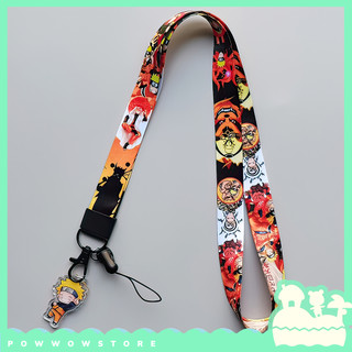 [Sẵn VN] Dây Đeo Thẻ Nhân Viên Vải 45cm Phong Cách Nhân Vật Anime Manga Naruto
