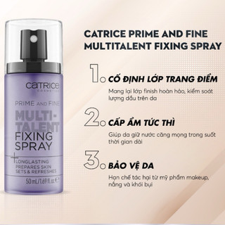 [Catrice] XỊT KHOÁ TRANG ĐIỂM CATRICE PRIME AND FINE
