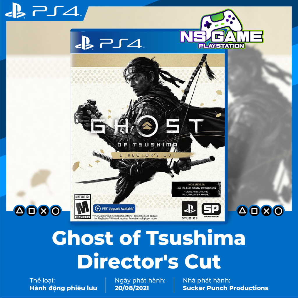 Đĩa Game PS4 : Ghost of Tsushima Director's Cut | Shopee Việt Nam